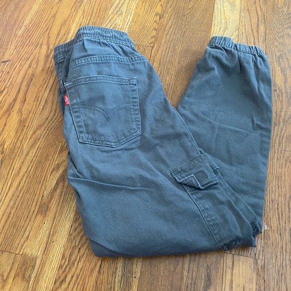 Levi’s Boys Cargo Jogger Pants Gray Size M 10–12 - Picture 2 of 8
